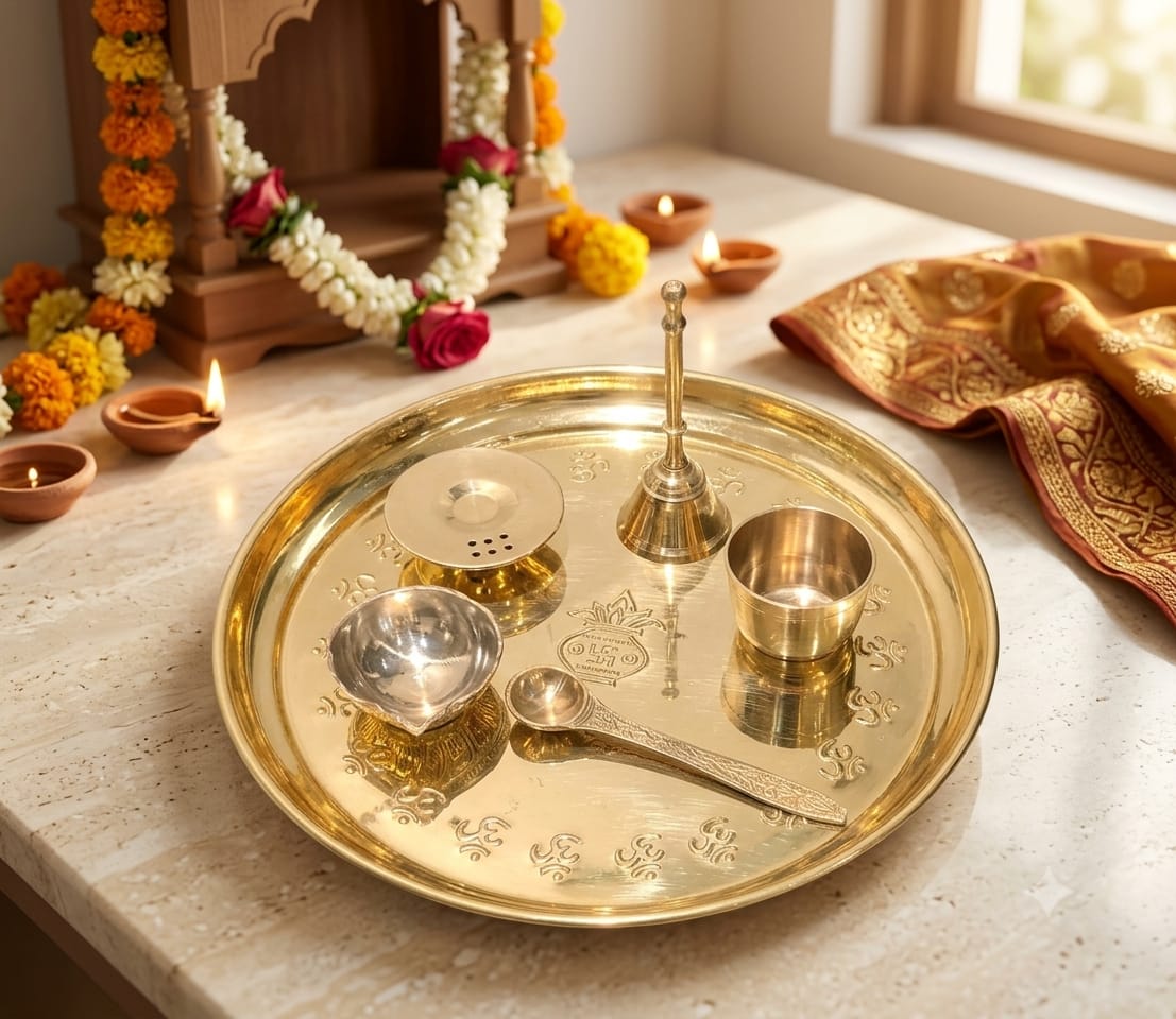 Brass Pooja Thali