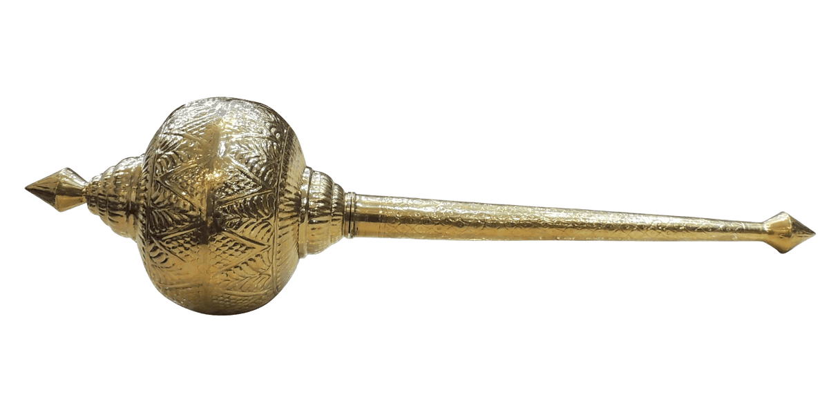 Brass Hanuman Mace 14.5*14.5*49 Inch (Z531 P)