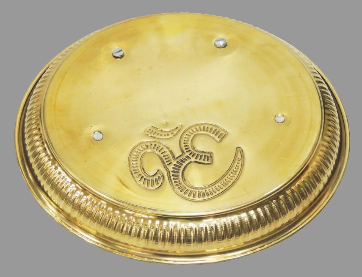 Brass pooja thali -8 inch