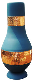 Copper Modern Sorahi Silk Blue - 4.5*4.5*9 Inch (BC190 D)