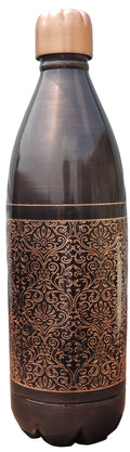 Copper Drinking Water Bottle Antique - 3*3*11.5 Inch (BC194 A)