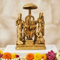 Brass Showpiece Ram Darbar God Idol Statue - 3*1*3.5 Inch (BS1394 B)