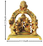 Brass Showpiece Kedarnath Mandir Model Temple - 6.6*4*6.5 Inch (BS1466 C)