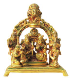 Brass Showpiece Kedarnath Mandir Model Temple - 6.6*4*6.5 Inch (BS1466 C)