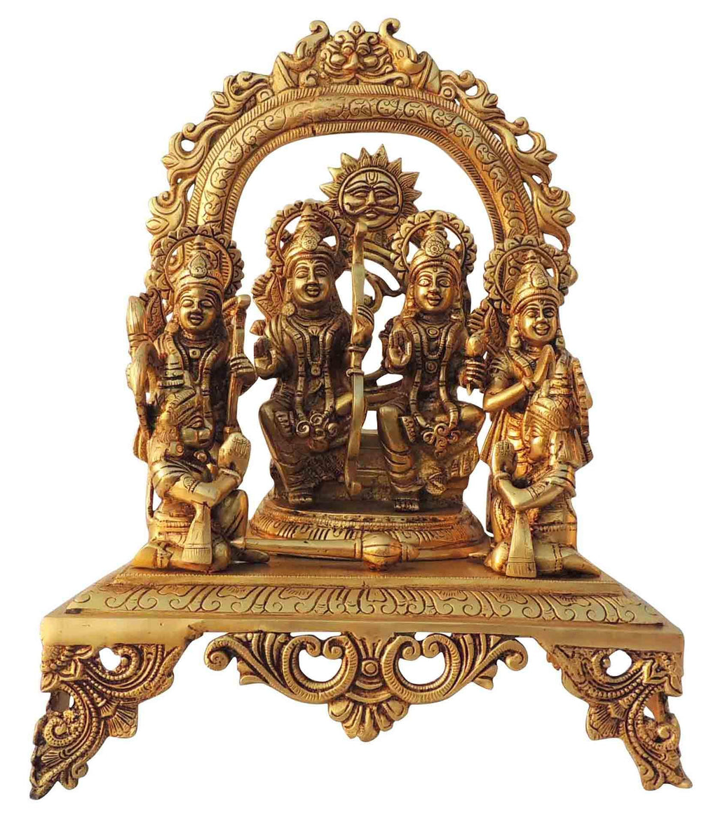 Brass Ram Darbar idol statue - 10.5*7*16.5 Inch (BS131 I)