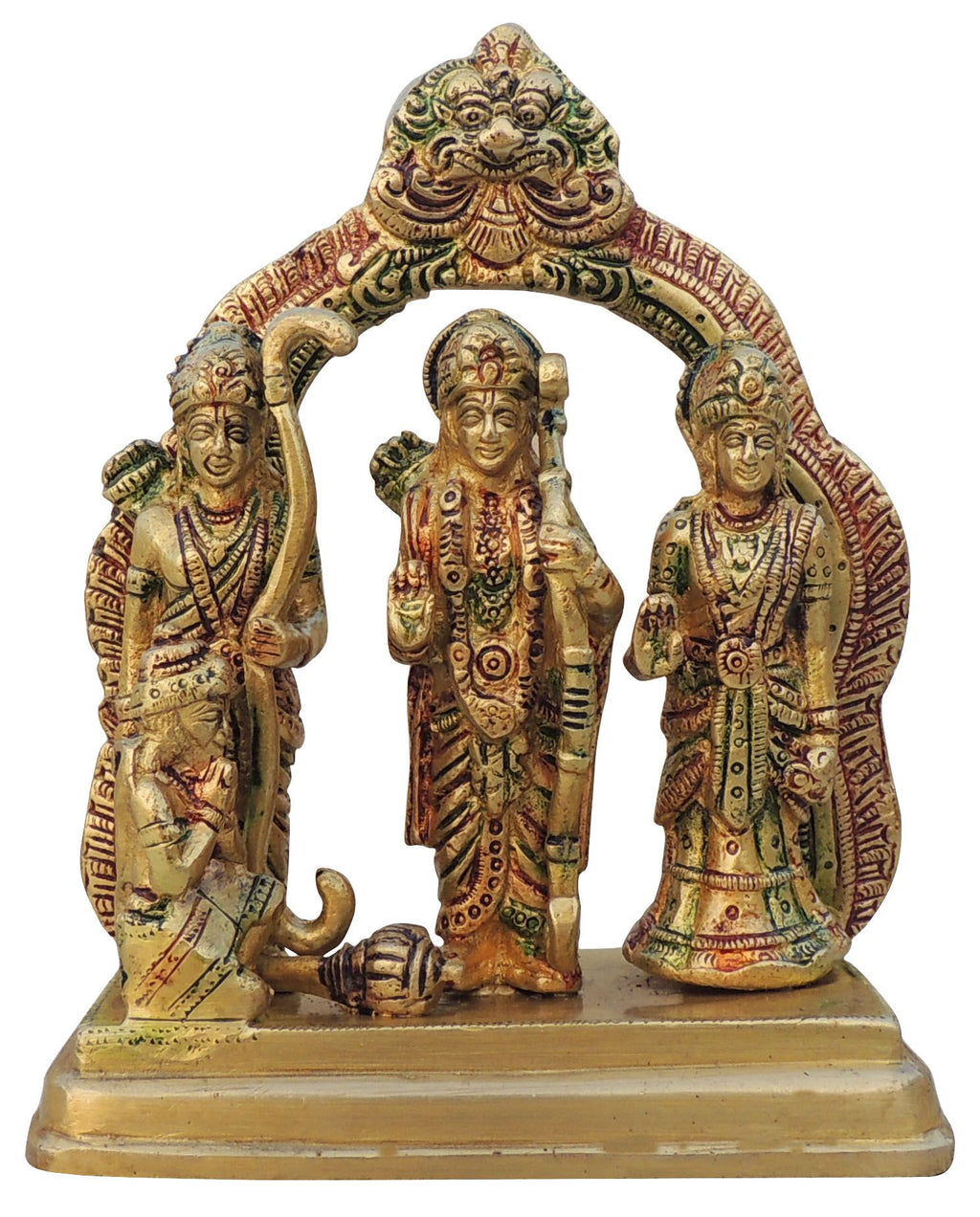 Brass Showpiece Ram Darbar God Idol Statue - 10.2*5*11.6 Inch (BS1394 R)