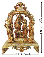 Brass Showpiece Ram Darbar God Idol Statue - 19*8.5*23.5 (BS131 S)