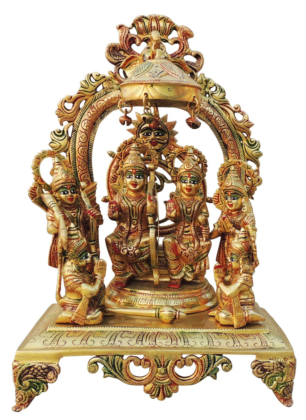 Brass Showpiece Ram Darbar God Idol Statue - 19*8.5*23.5 (BS131 S)