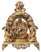 Brass Showpiece Ram Darbar God Idol Statue - 7.2*2.5*7.3 Inch (BS1394 J)