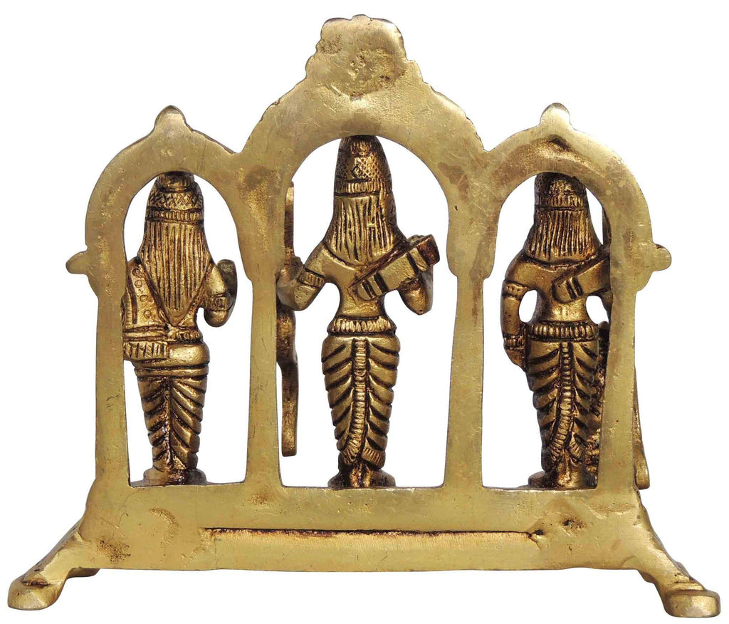 Brass Showpiece Ram God Idol Statue - 4*4*12.5 Inch (BS1395 H)