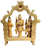 Brass Showpiece Ram Ji With Temple God Idol Statue - 5.5*3*7.5 Inch (BS1813 D)
