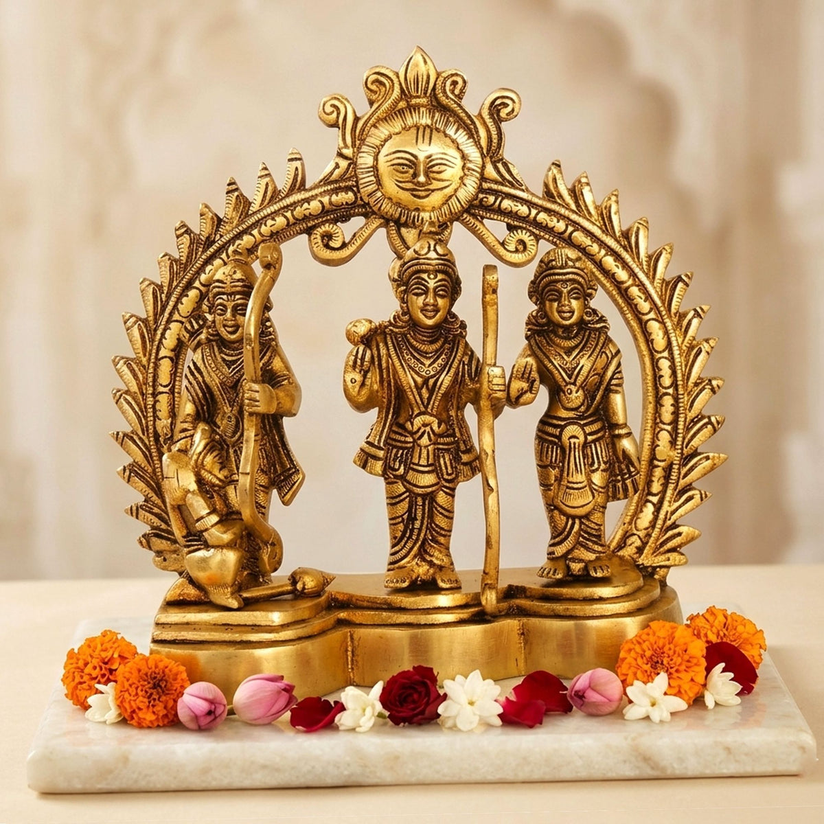Brass Showpiece Ram Darbar God Idol Statue (BS1380 D)