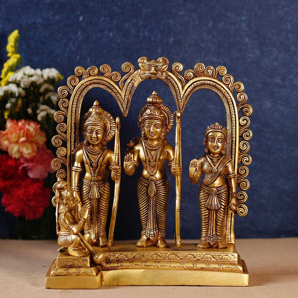 Brass Showpiece Ram Darbar God Idol Statue - 7.2*3.5*9 Inch (BS837 C)