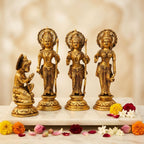 Brass Showpiece Ram Darbar God Idol Statue - 4.6*2.6*5.5 Inch (BS1394 E)