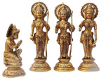 Brass Showpiece Ram Darbar God Idol Statue - 4.6*2.6*5.5 Inch (BS1394 E)