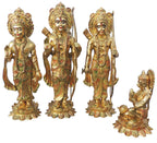 Brass Showpiece Ram Ji Statue Idol  - 9.5*9.2*30.5 Inch (BS1419 R)