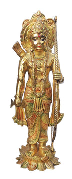Brass Showpiece Hanuman ji statue Idol - 9.2*9.2*15 Inch (BS1419 H)