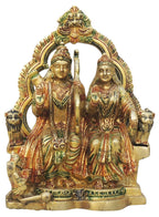 Brass Showpiece Ram Darbar Statue - 9.5*5*13 Inch (BS1506 A)