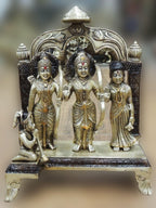 Brass Showpiece Ram parivar/ Ram darbar Idol statue  -5.5*3*6.5 Inch (BS131 H)