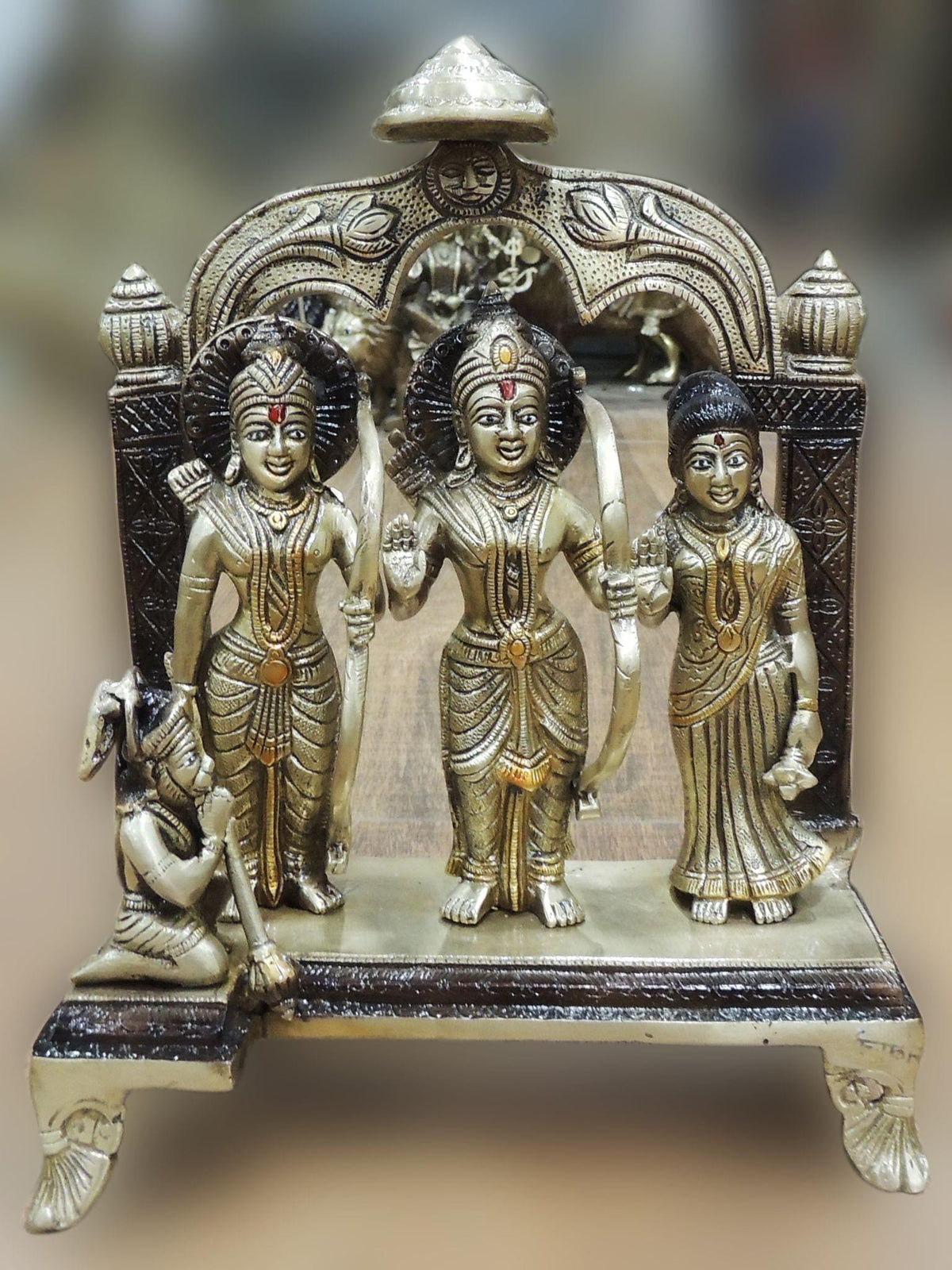 Brass Showpiece Ram parivar/ Ram darbar Idol statue  -5.5*3*6.5 Inch (BS131 H)