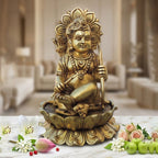 Brass Showpiece Ramlala God Idol Statue - 3.2*3*4.5 Inch (BS1682 B)