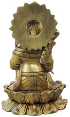 Brass Showpiece Ramlala God Idol Statue - 3.2*3*4.5 Inch (BS1682 B)
