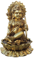Brass Showpiece Ramlala God Idol Statue - 3.2*3*4.5 Inch (BS1682 B)