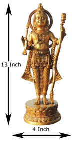 Brass Showpiece Ramlala God Idol Statue - 4.5*4*13 Inch (BS1738 F)
