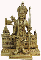 Brass Showpiece Ram Lala God Idol Statue - 9.5*6*18.5 (BS1738 M)