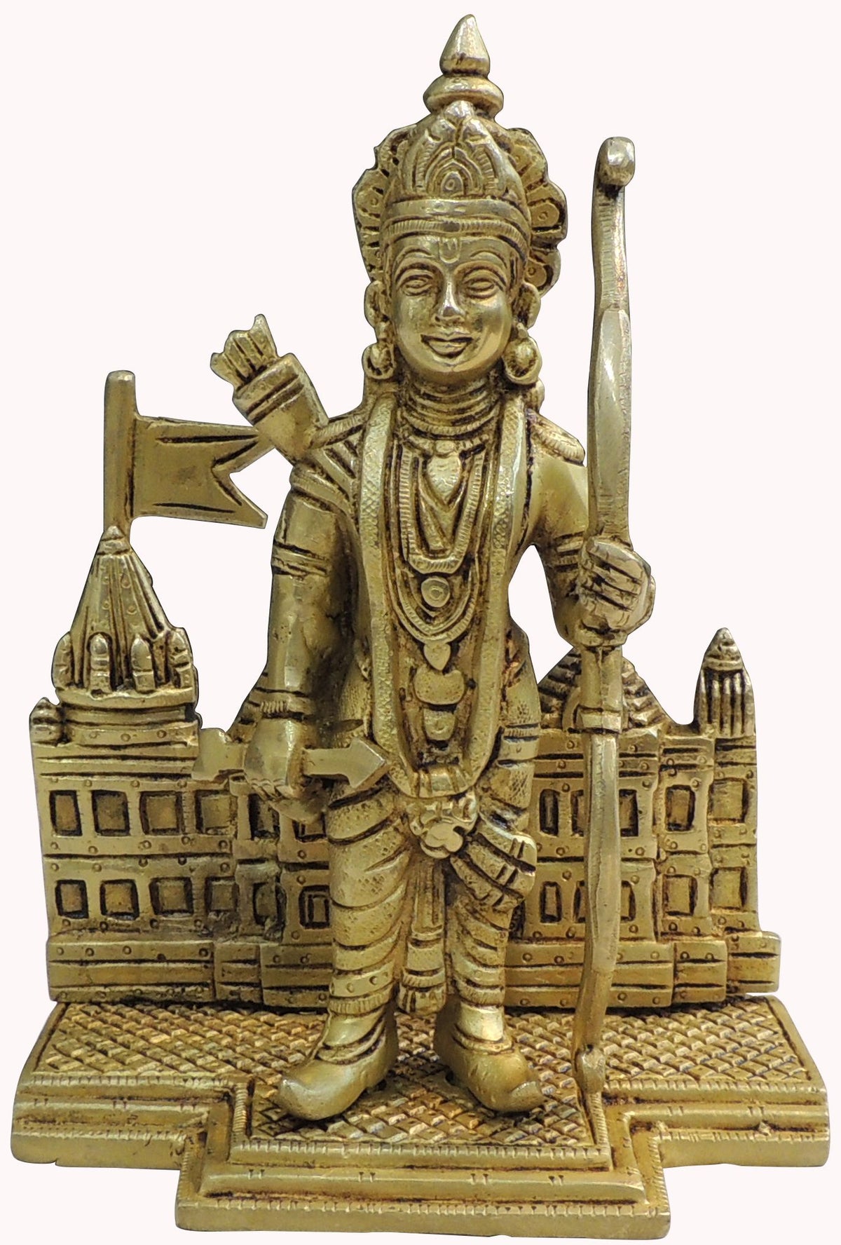 Brass Showpiece Ram Lala God Idol Statue - 9.5*6*18.5 (BS1738 M)