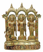 Brass Showpiece Ram Darbar Stone God Idol Statue  - 10*5*14 inch (BS330)