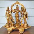 Brass Showpiece Ram Seeta ji Sitting Idol/ Statue -7*4*10 inch (BS1463 C)