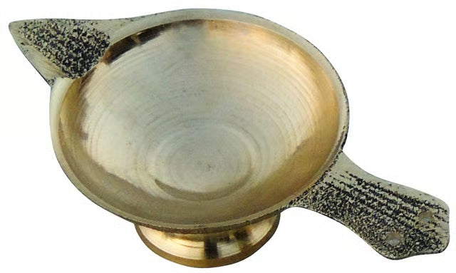 Brass Table Decor Oil Lamp Deepak No. 0 - 3*1.6*0.8 inch