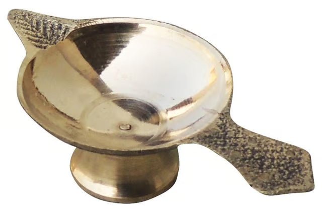 Brass Table Decor Oil Lamp Deepak No. 1 - 3.5*2.8*1 inch
