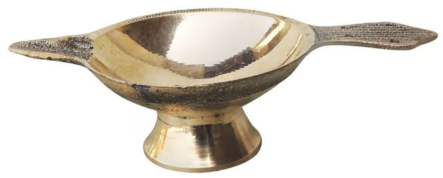 Brass Table Decor Oil Lamp Deepak No. 2 - 4*2.2*1.2 inch