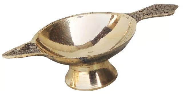 Brass Table Decor Oil Lamp Deepak No. 2 - 4*2.2*1.2 inch