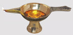 Brass Table Decor Oil Lamp Deepak No. 5 - 6.4*3*2.3 inch