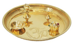 Brass pooja thali -8 inch