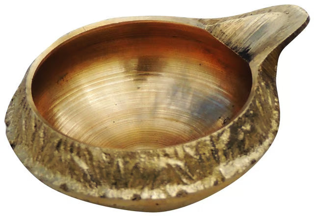 Brass Table Decor Oil Lamp Kuber Deepak - 2.3*1.8*0.9 inch