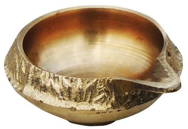 Brass Table Decor Oil Lamp Kuber Deepak - 2.3*1.8*0.9 inch