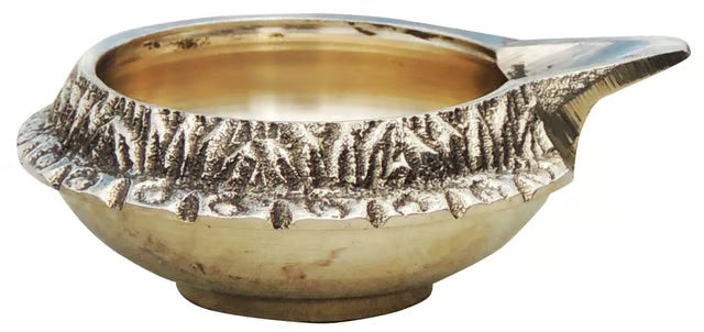 Brass Table Decor Oil Lamp Kuber Deepak - 2.5*2*0.9 inch (Z140 B)