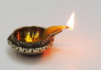 Brass Table Decor Oil Lamp Kuber Deepak - 2.5*2*0.9 inch (Z140 B)