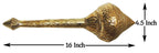 Brass Hanuman Mace, Gada No. 3 - 4.5*4.5*16 Inch (Z531 C)