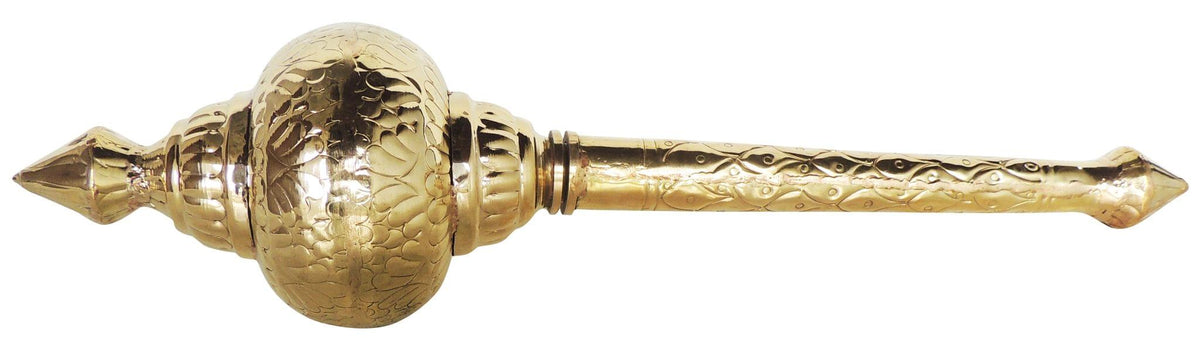 Brass Hanuman Mace, Gada No. 4  -  4.5*4.5*18.5 Inch (Z531 D)