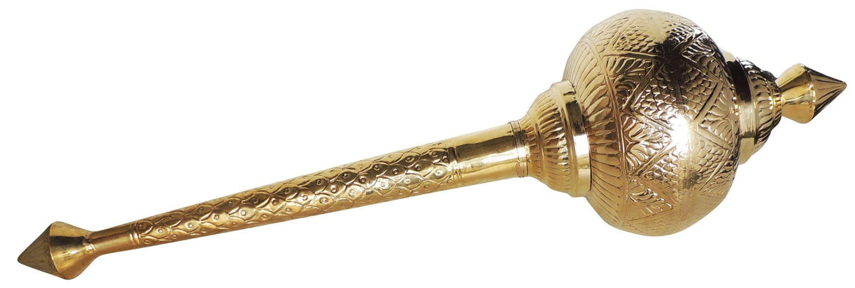 Brass Hanuman Mace, Gada No. 10 - 11*11*39 Inch (Z531 J)