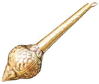 Brass Hanuman Mace, Gada - 1.5*1.5*6.5 Inch (Z531 Y)